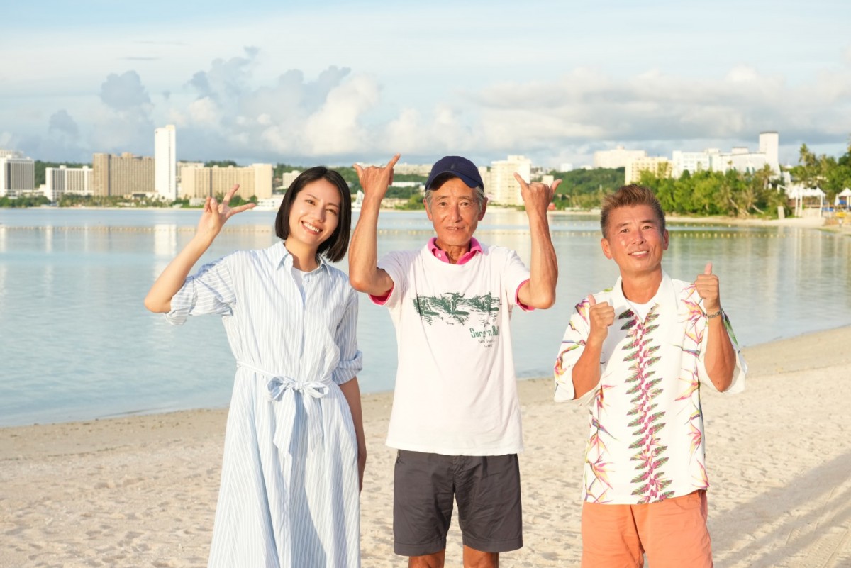神田正輝、9.28『旅サラダ』最終出演――！　松下奈緒＆勝俣州和とグアムで27年半を振り返る