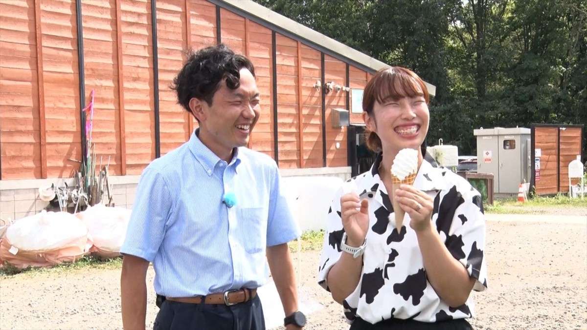自称“日本一牛好きな夫婦”が北海道・美瑛町の牧場から登場！　今週の『新婚さん』