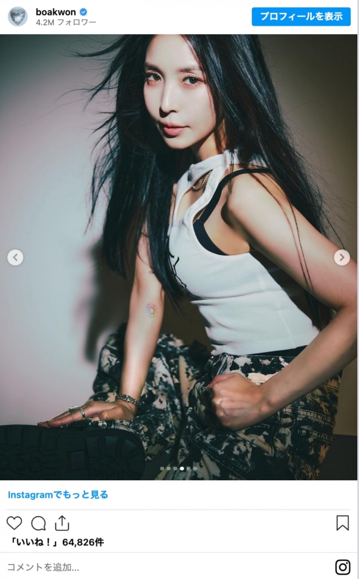 BoA、37歳の最新ビジュアルに驚愕　過去の投稿を全削除し再始動