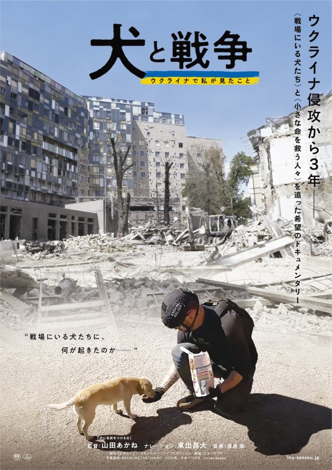 映画『犬と戦争 ウクライナで私が見たこと』ポスター