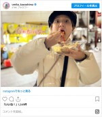 川島海荷の「うまぁ！までの4コマ」 ※「川島海荷」インスタグラム