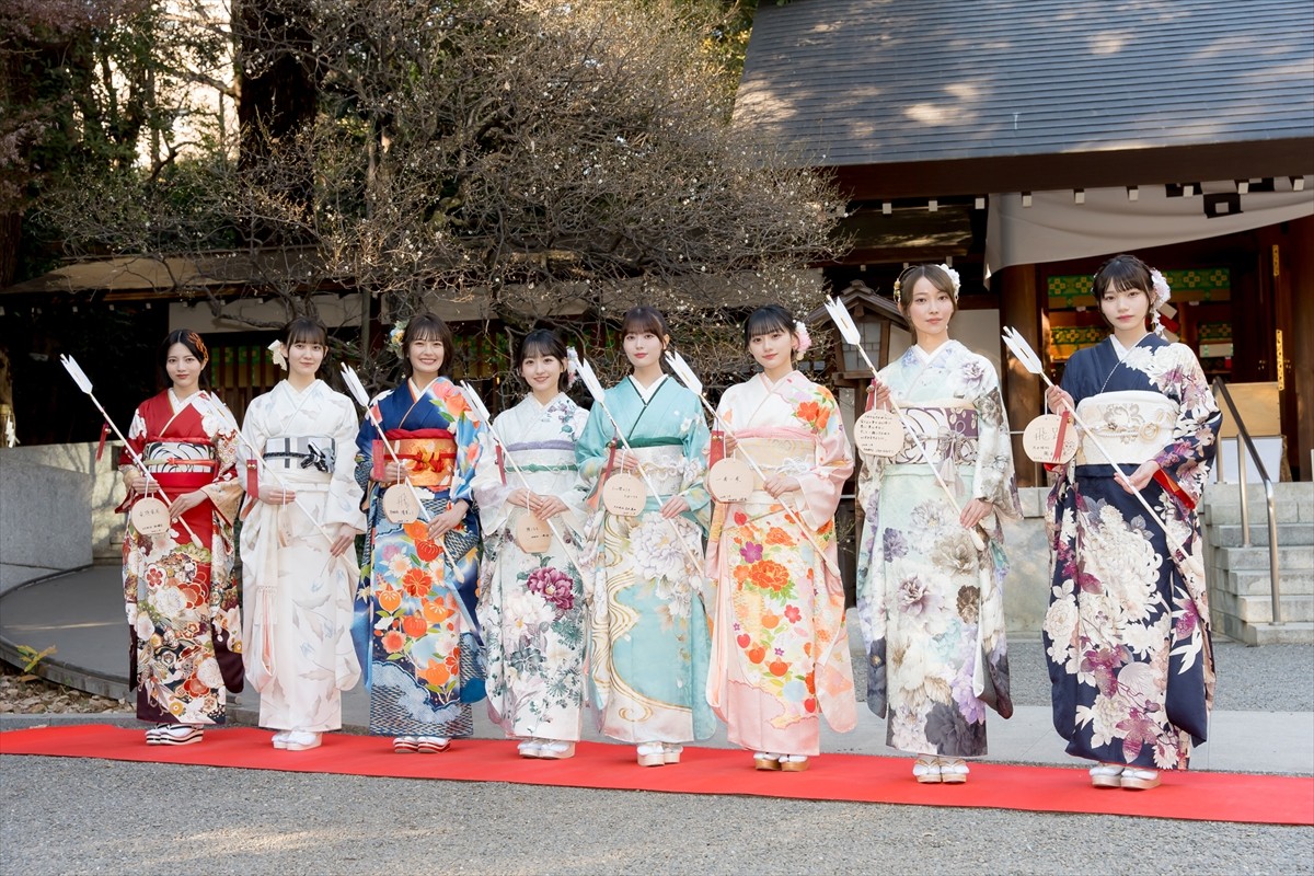 乃木坂46新成人、振り袖姿を披露　岩本蓮加「まだまだ上を目指していけたら」と意気込み