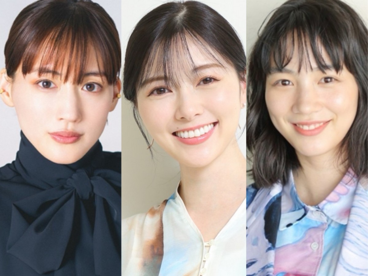 (左から)綾瀬はるか、白石麻衣、のん