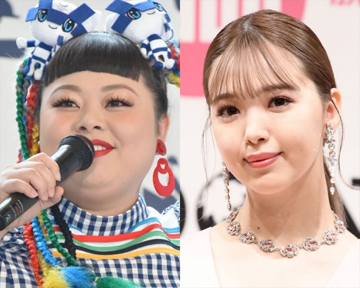 (左から)渡辺直美、藤田ニコル