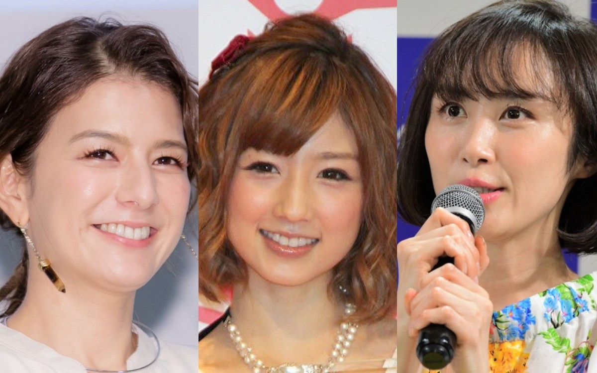 (左から)スザンヌ、小倉優子、山口もえ