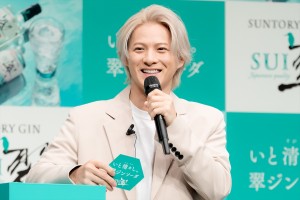 平野紫耀、サントリージン 翠新TVCMキャラクター発表会に登場