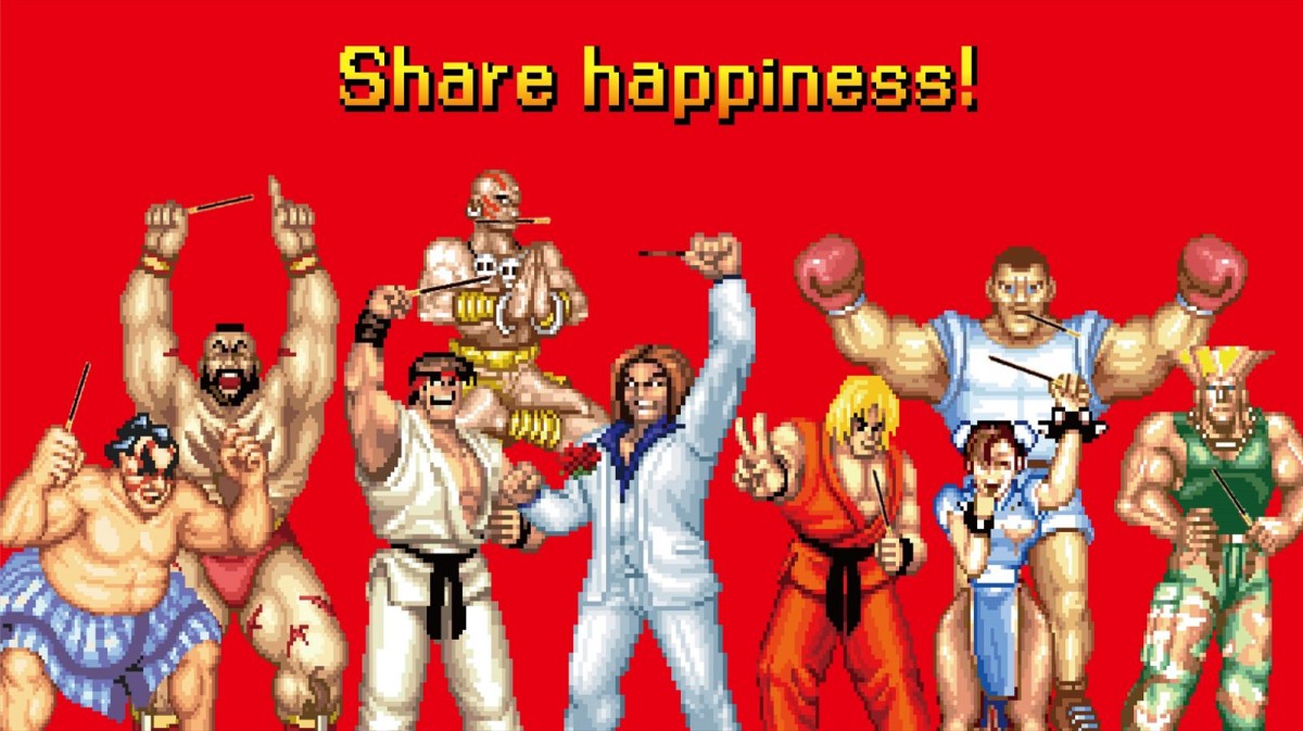 オリジナルゲーム『Street Fighter II POCKY EDITION』キービジュアル