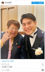 高木ブー、赤井英和・長男の結婚披露宴に出席　※「高木ブー」インスタグラム