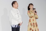 映画『名探偵コナン 100万ドルの五稜星（みちしるべ）』公開記念舞台あいさつに登壇した（左から）堀川りょう、宮村優子