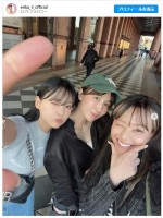 【写真】かわいすぎる42歳・山川恵里佳、「最強の後輩」たちと“美女3ショット”に反響