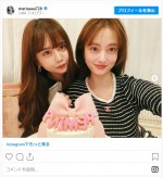 谷まりあ、妹・れみなとバースデー　※「谷まりあ」インスタグラム