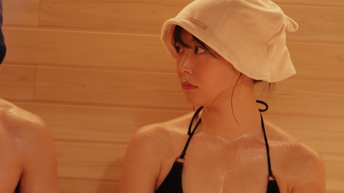 白間美瑠、密着サウナデート　“夫”永田崇人はタジタジ「恥ずかしい」