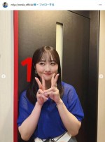 好きな数字の楽屋前での写真　※「本田望結」インスタグラム