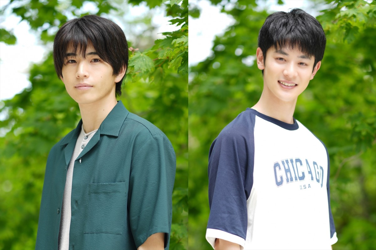 ドラマ NEXT『ひだまりが聴こえる』でW主演を務める(左から)中沢元紀、小林虎之介