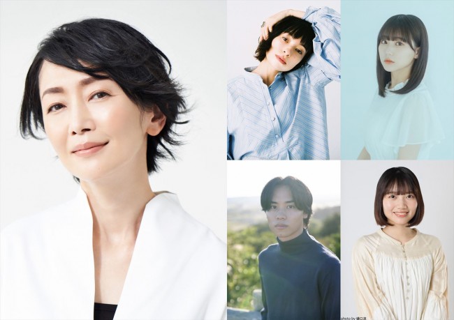 ドラマ『夫の家庭を壊すまで』に出演する(左)麻生祐未、(上段左から)太田莉菜、田中美久、(下段左から)太田将熙、中島百依子(ダウ90000)