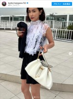長谷川京子、ショーパン×ノースリーブな私服姿　※「長谷川京子」インスタグラム