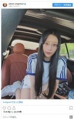 体操服みたいだけどやっぱりかわいい重盛さと美　※「重盛さと美」インスタグラム