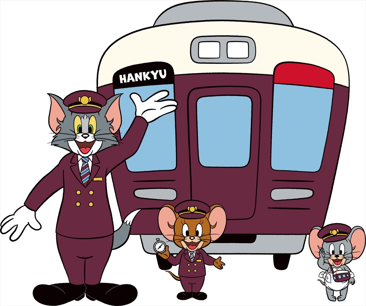 『トムとジェリー』が阪急電車とコラボ! ラッピング列車運行やコラボグッズ販売など実施へ