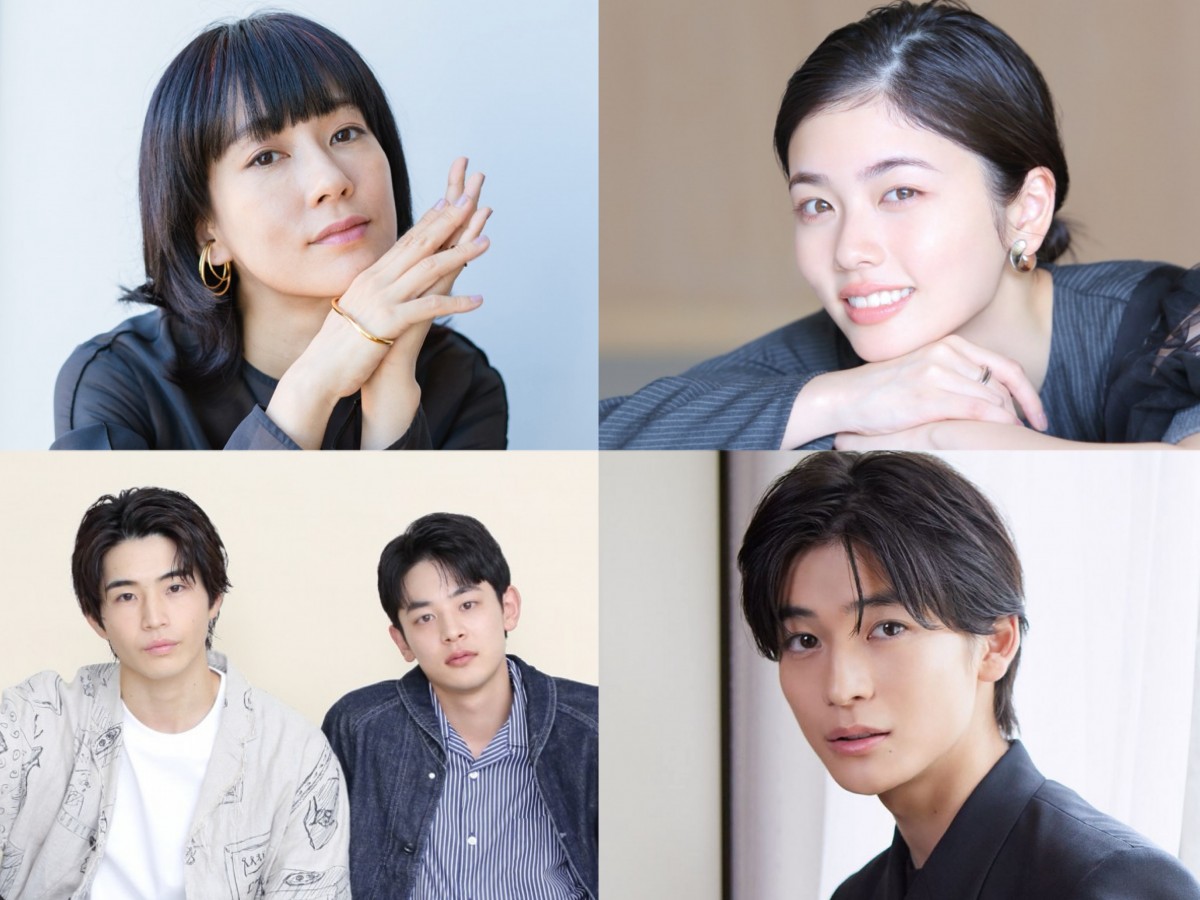 「夏ドラマ」で主演を飾る(左上から時計回りで)水川あさみ、小芝風花、高橋文哉、小林虎之介、中沢元紀