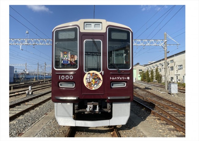 写真）『トムとジェリー』が阪急電車とコラボ！ ラッピング列車運行や