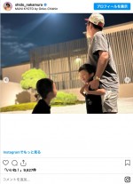 中村獅童、6歳長男＆4歳次男との休演日ショット　※「中村獅童」インスタグラム
