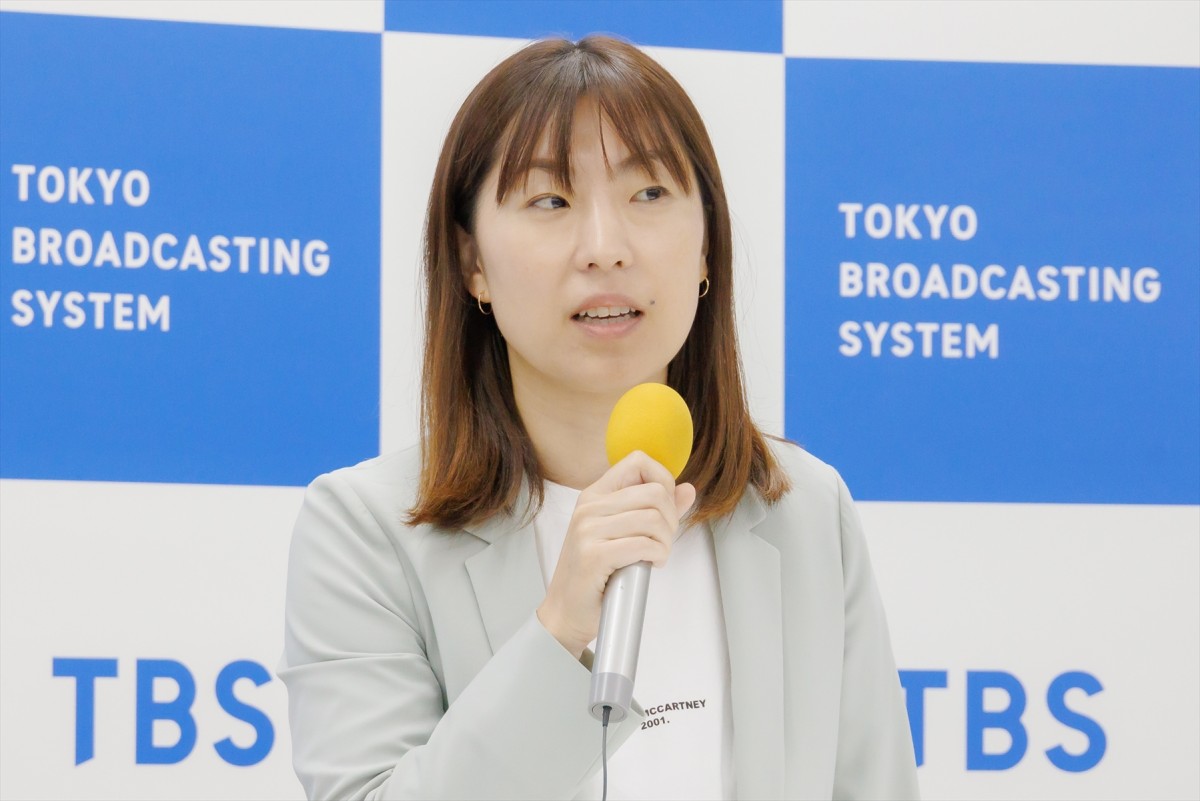 新井順子プロデューサー、TBSテレビ2024年10月期番組改編説明会に登場