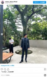 大沢たかお、スリムに変貌したスーツ姿を披露　※「大沢たかお」インスタグラム
