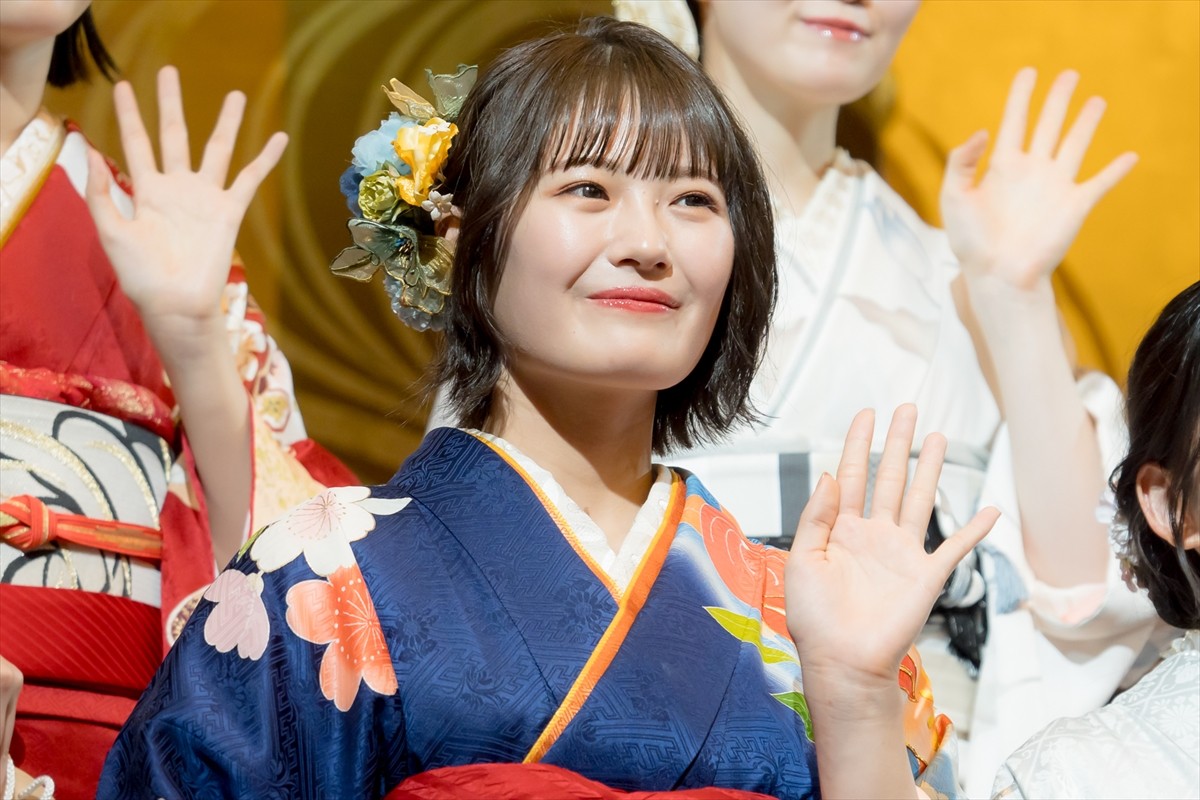 乃木坂46新成人、振り袖姿を披露　岩本蓮加「まだまだ上を目指していけたら」と意気込み
