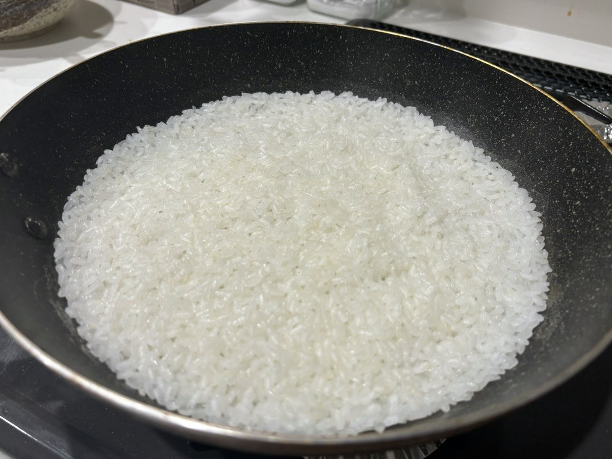 20240130　農林水産省が伝授した「フライパン炊飯」試してみた