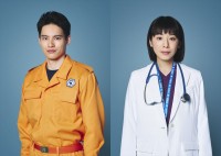 ドラマ『ブルーモーメント』に出演する(左から)水上恒司、夏帆