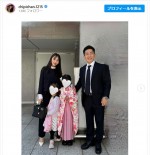 近藤千尋、夫・ジャンポケ太田と長女の卒園式へ　号泣する長女につられて涙