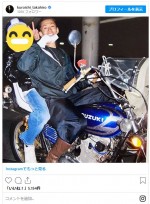 愛車が現役バリバリの頃のショット　※「黒石高大」インスタグラム