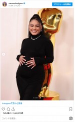 ヴァネッサ・ハジェンズが妊娠発表！　アカデミー賞のレッドカーペットで堂々お披露目※「ヴァネッサ・ハジェンズ」インスタグラム
