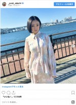 安達祐実の春コーデ　※「安達祐実」インスタグラム