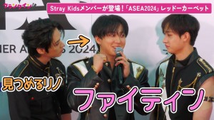 Stray Kids、「ASEA2024」レッドカーペットに登場！ふざけるチャンビンをリノが見つめ…