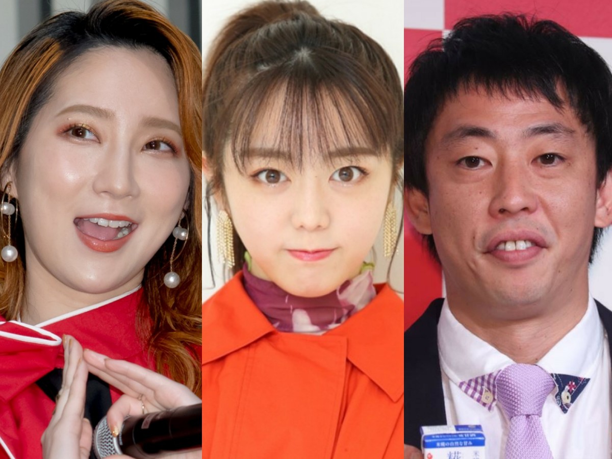 (左から)ファーストサマーウイカ、峯岸みなみ、さらば青春の光・森田哲矢