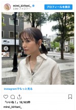 桐谷美玲、涼しげな夏仕様の衣装を公開　※「桐谷美玲」インスタグラム