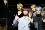『INI EXHIBITION‐DESTINED HORIZONS‐』の取材会に登壇したINIメンバー