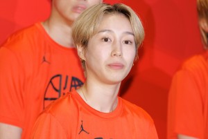 バスケットボール 女子日本代表・宮崎早織選手、三井不動産 AKATSUKI JAPAN 壮行会に登場