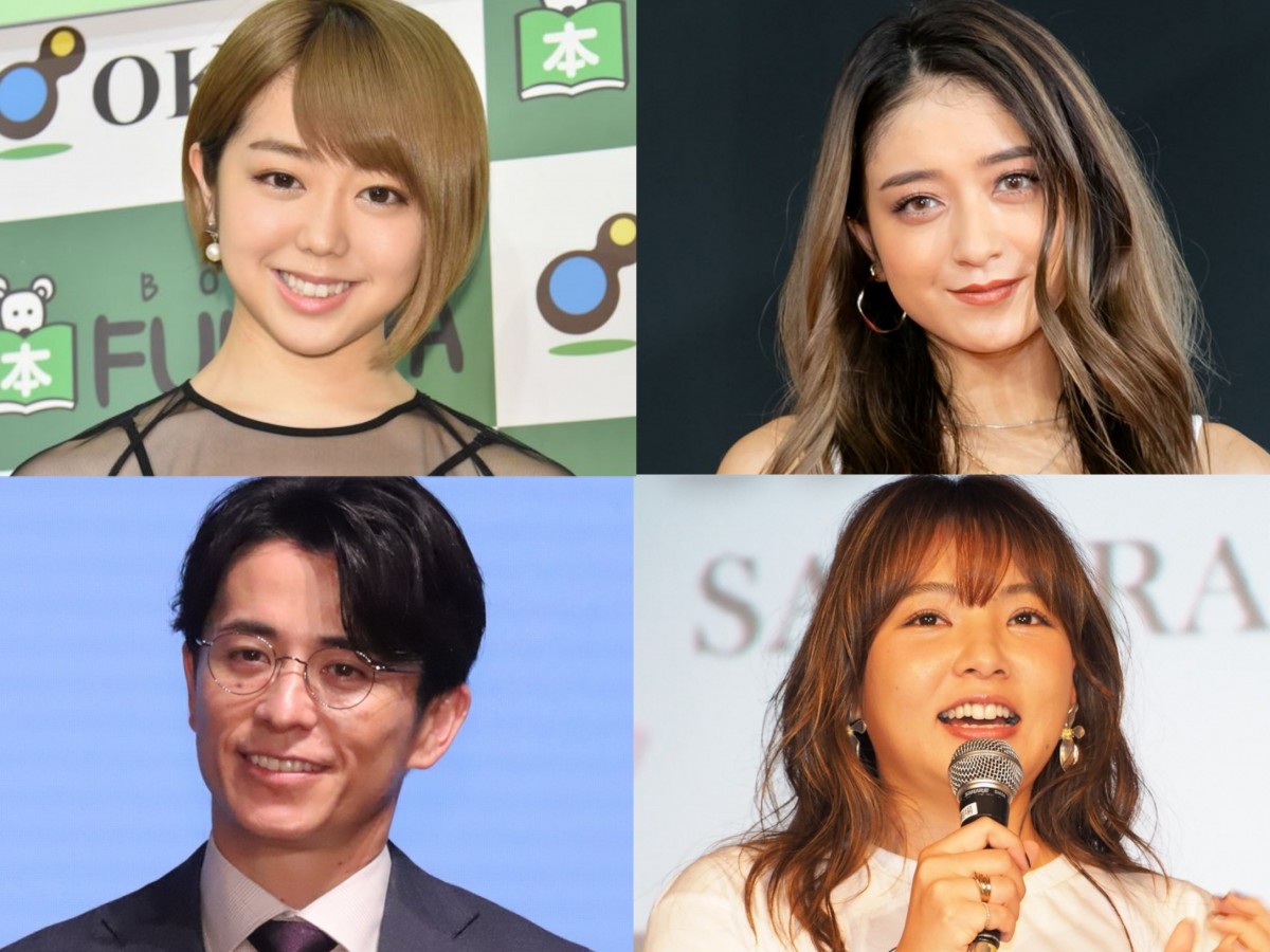(左上から時計回りで)峯岸みなみ、みちょぱ、野呂佳代、藤森慎吾