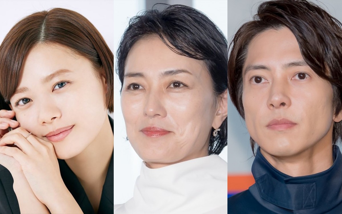 (左から)杉咲花、板谷由夏、山下智久