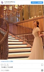 純白のドレス姿！　※「白石麻衣」インスタグラム