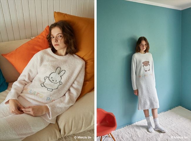 ジェラートピケ【Dick Bruna】ベビモコジャガードワンピース