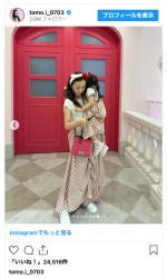 板野友美、愛娘と“お揃いコーデ”でサンリオピューロランドを満喫　※「板野友美」インスタグラム
