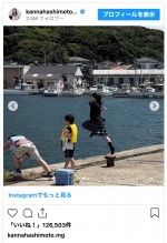 連続テレビ小説『おむすび』の撮影風景　※「橋本環奈マネージャー」インスタグラム