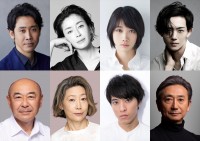 シス・カンパニー公演『昭和から騒ぎ』に出演する（上段左から）大泉洋、宮沢りえ、松本穂香、竜星涼、（下段左から）高橋克実、峯村リエ、松島庄汰、山崎一