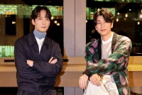 劇場版『美男高校地球防衛部ETERNAL LOVE！』インタビューより（左から）梅原裕一郎、西山宏太朗