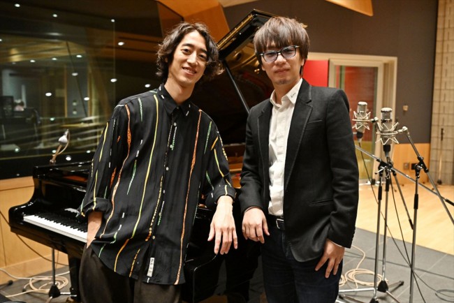 日曜劇場『さよならマエストロ~父と私のアパッシオナート~』より(左から)メインテーマに参加したピアニスト・角野隼斗、作曲した菅野祐悟