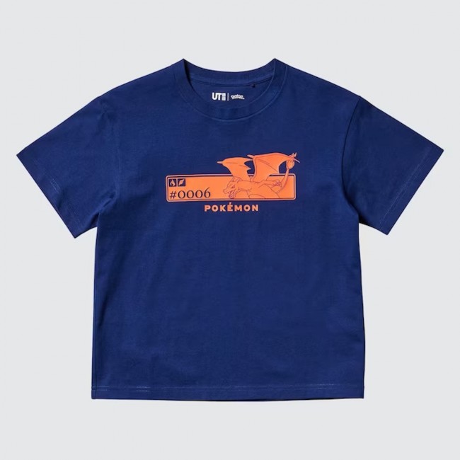 コラボリザードンEX　2点セット ユニクロ「ポケカＴシャツ」+コロコロコミック ポケモン：ポケカ×ポケポケ ユニクロ「UT」コレクション ピカチュウ