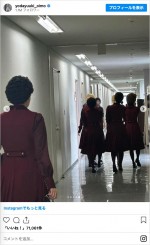サングラスのメンバーがぞろぞろ　※「与田祐希」インスタグラム